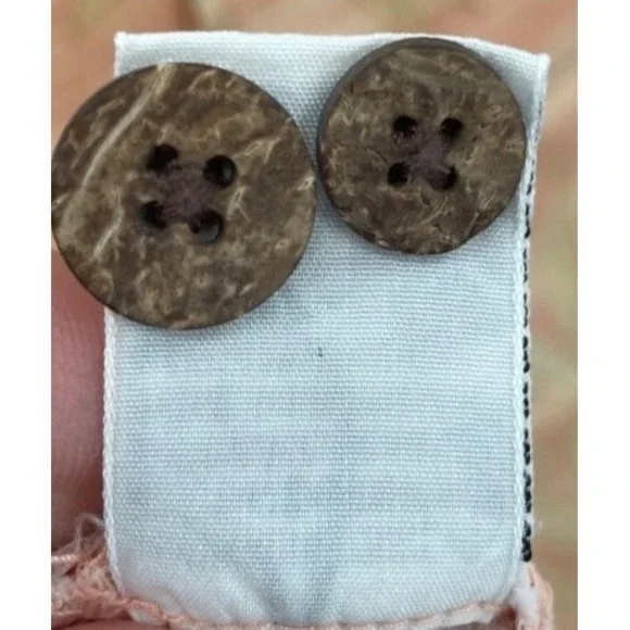 Tommy Bahama Relax Shirt Mens Medium Peach Silk Tropical Leaf Stripe Camp Button - Picture 6 of 6